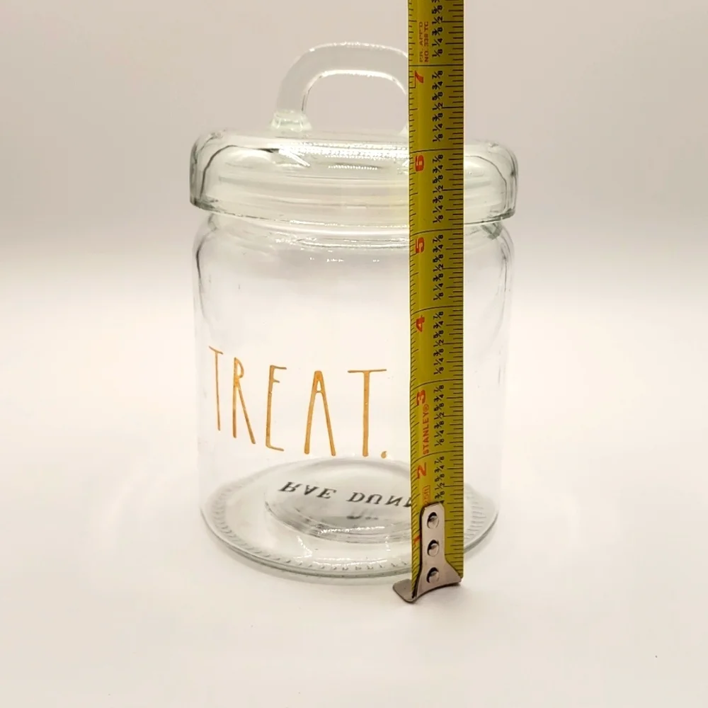 RAE DUN Glass Treat Jar Set with Gold Accents
